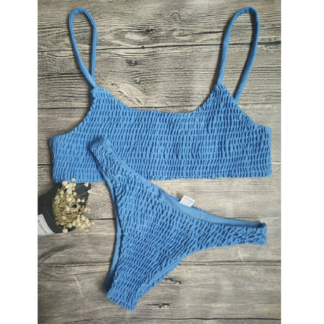 Plisserat bikiniset-Clothes for women-Bellasverige-Blå-S-Hemnix