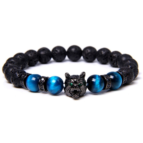 Wolf Tiger Eye pärla armband-Jewelry for women-Hemnix-Blå tiger öga-19cm-Hemnix
