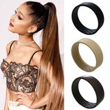 Elastisk silikon hästsvans-Beauty-Hemnix-Svart-Hemnix