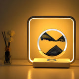 HorizonFlow Lampa – 3D Flödande Sand LED Nattlampa Carvallo