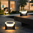 Utomhus solenergi LED trädgårdslampa med järnram Carvallo