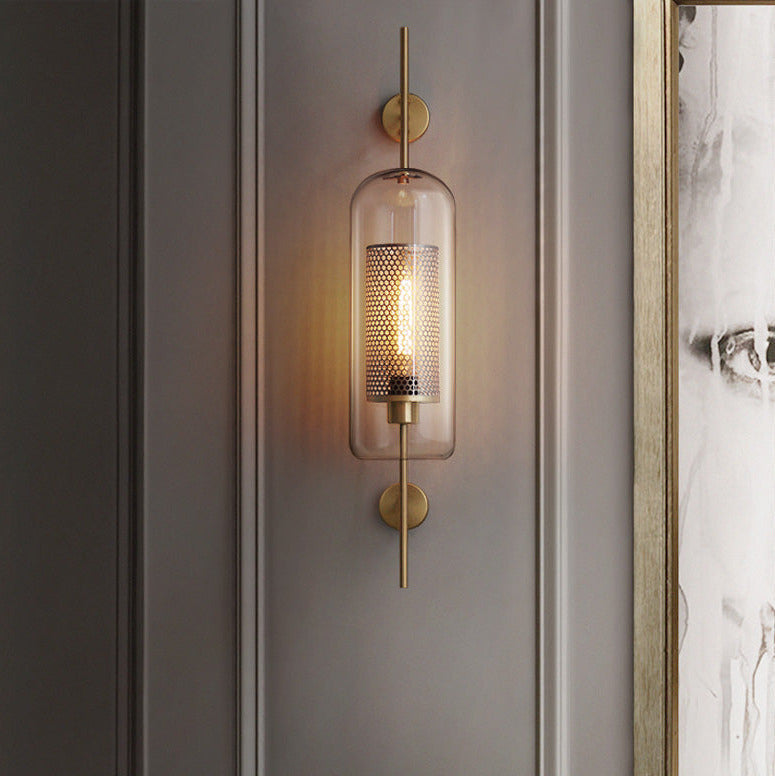 Rayvia Adriel - Modern honungskaka mässing & glas vägglampa Carvallo