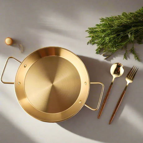 Royallure Rostfritt Stålkokkärl och Stekpanna med Dubbel Handtag Kökstallrik Carvallo