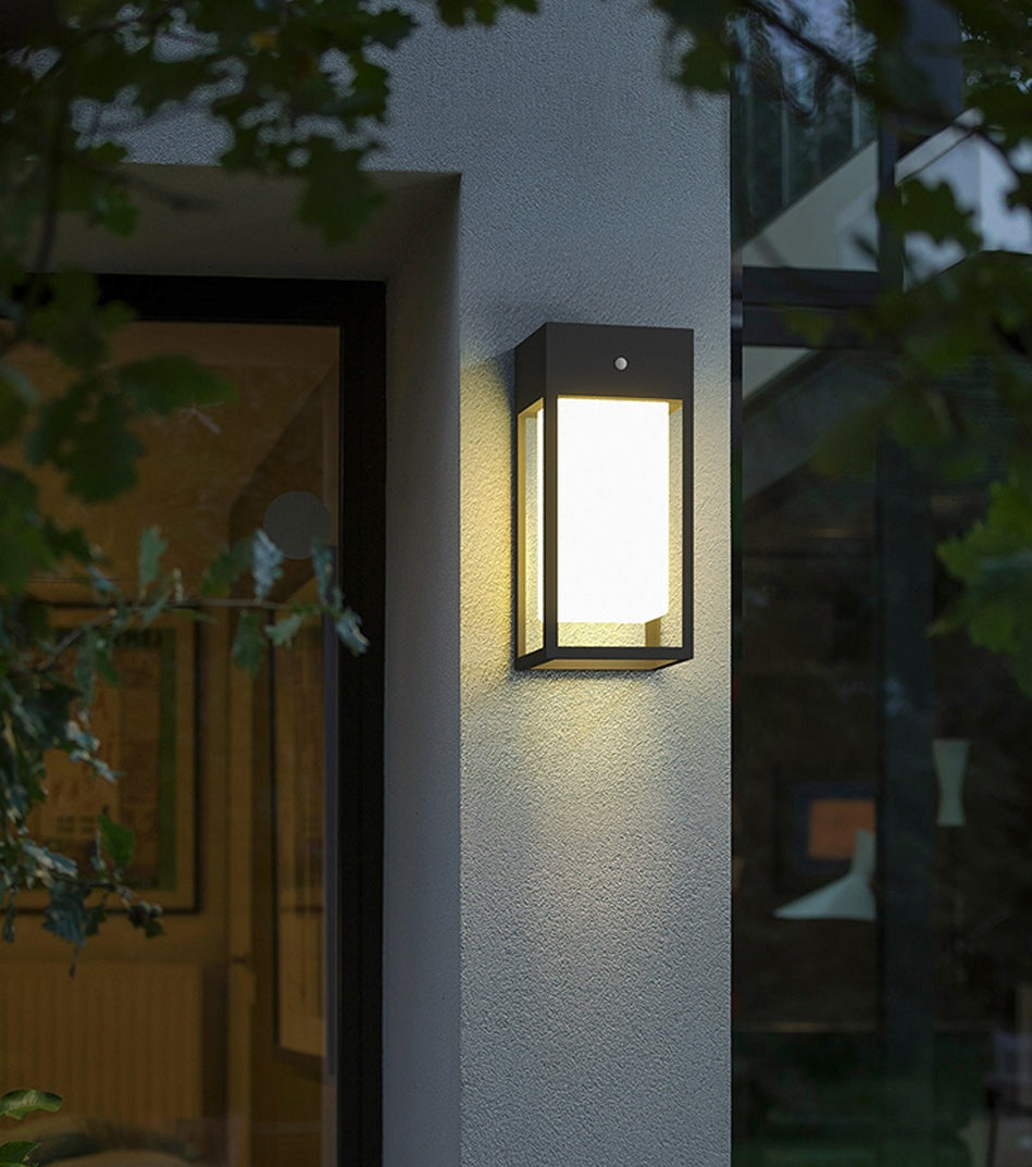 Carvallo-vägglampa LumiVita | Med skymningssensor | Rostfritt stål & aluminium | IP65 Väderbeständig | LED Varma vita Carvallo