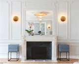 Eclipse-inspirerad vägglampa med mjukt ambient ljus Carvallo