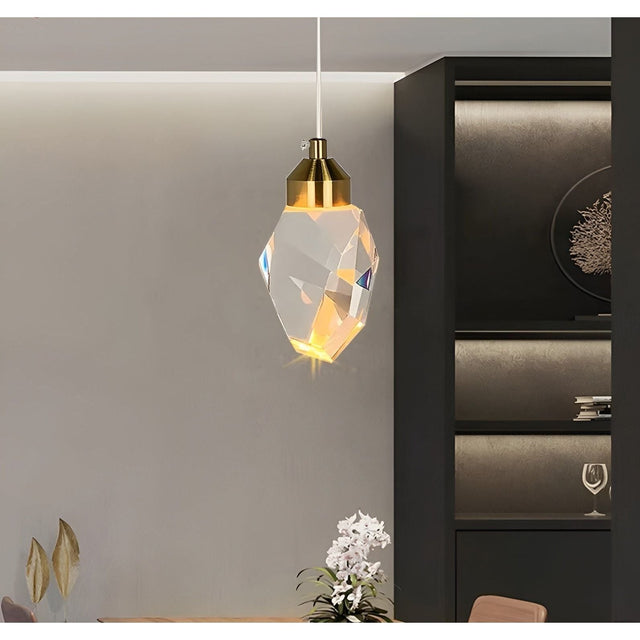 CrystalLux Light - Lyxig kristall-LED-hänglampa Carvallo