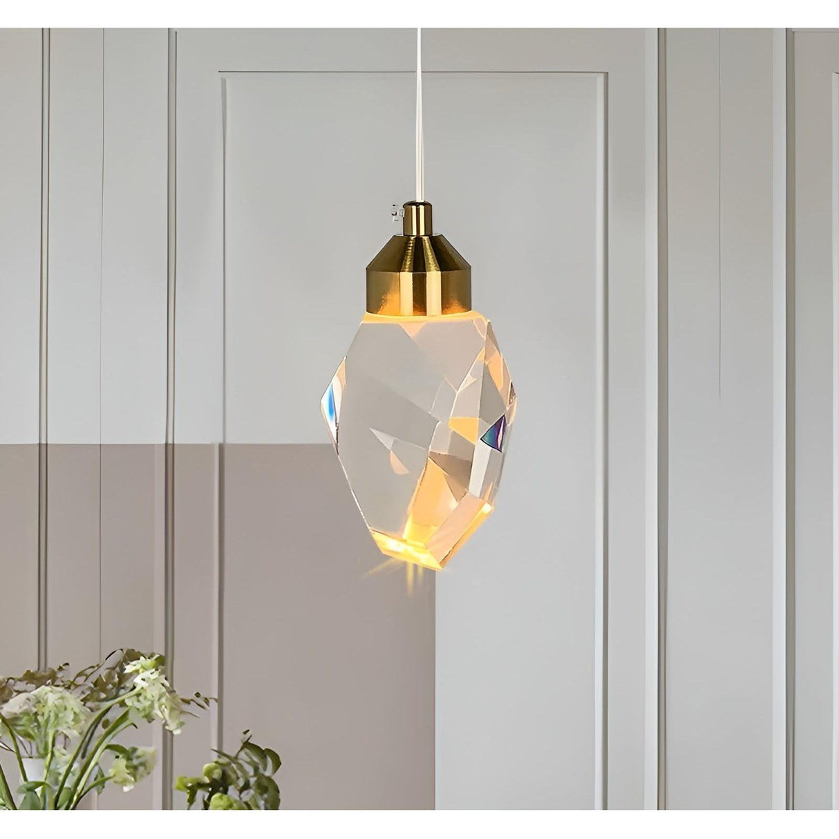 CrystalLux Light - Lyxig kristall-LED-hänglampa Carvallo