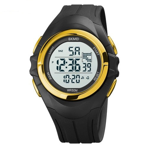 Militär digital klocka-Watches for men-Hemnix-Guld-vit-Hemnix