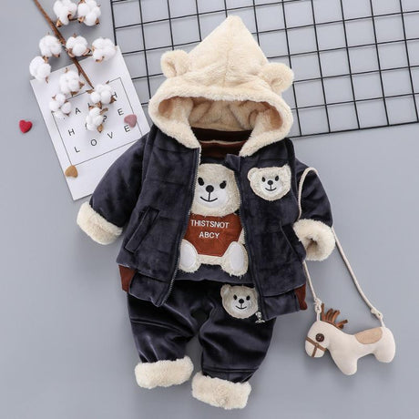 Baby vinterutrustningar för barn-Kids-Hemnix-Björn - Svart-9M-12M-Hemnix
