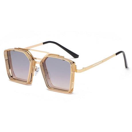 Luigi Kollektion solglasögon-Accessories-Bellasverige-Guld Silver-Med en väska-Hemnix