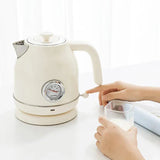 Royallure 58 oz Retro Rostfritt Stål Elektrisk Kettle – 1500 W Snabbkokning, Temperaturdisplay, Automatisk Avstängning Carvallo