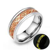 Lysande keltisk drake ring-Jewelry for men-Hemnix-16.5 mm-Gul-Hemnix