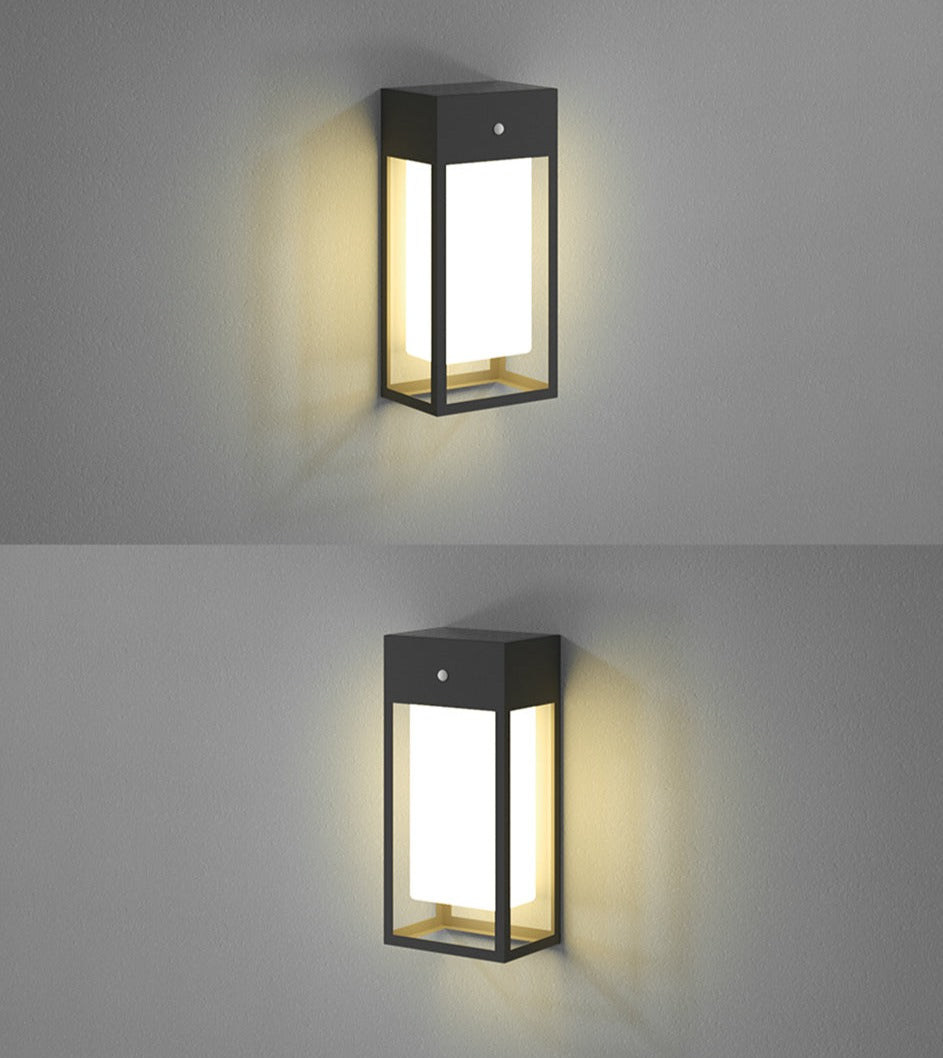 Carvallo-vägglampa LumiVita | Med skymningssensor | Rostfritt stål & aluminium | IP65 Väderbeständig | LED Varma vita Carvallo