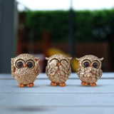 Carvallo – Dekorativa Ugglestatyer med Guld Antik Finish Carvallo