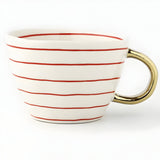 Keramikkopp med geometrisk design – Stilfull og moderne | Ideell for kaffe eller te Carvallo