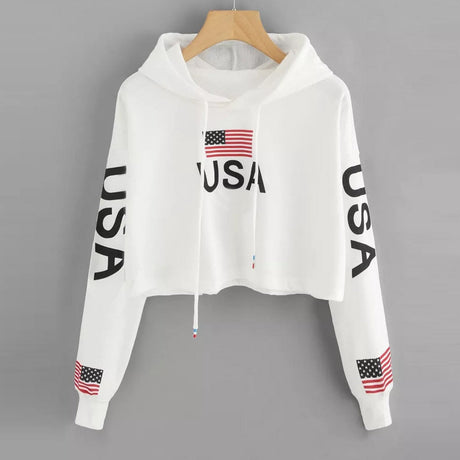 USA Crop Tröja-Clothes for women-Hemnix-S-Hemnix