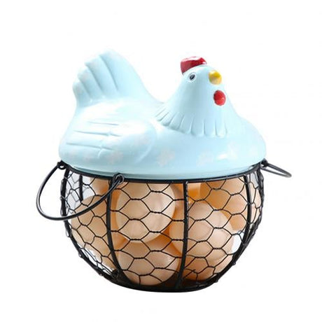 Keramisk ägg Förvaringskorg-Kitchen-Bellasverige-Blå-Hemnix