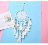 Carvallo Boho Drömfångare | Handgjord Makramee Väggdekoration | Sol & Måne Motiv | 100 % Bomull | 70 cm Längd Carvallo