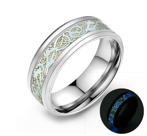 Lysande keltisk drake ring-Jewelry for men-Hemnix-Hemnix