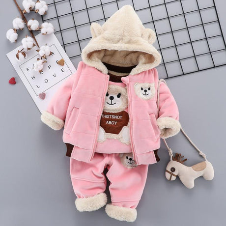 Baby vinterutrustningar för barn-Kids-Hemnix-Björn - Rosa-9M-12M-Hemnix