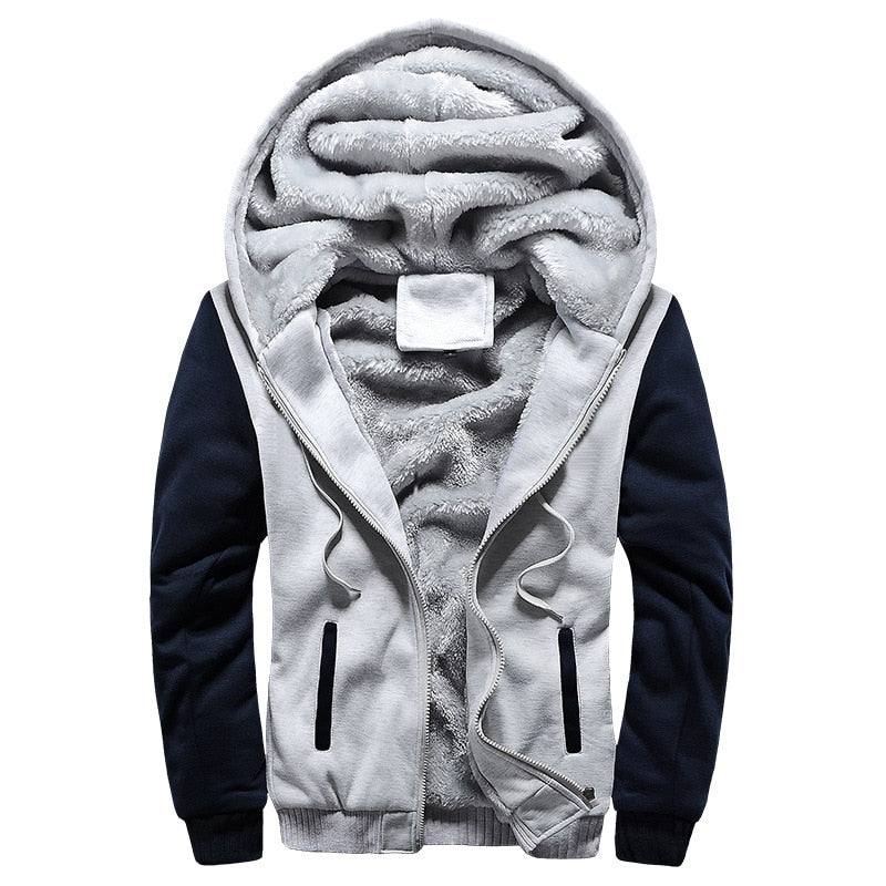 Män vinter fleece jacka Bellasverige