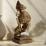 ArtCreativ | Ansiktsstaty - Abstrakt Harsskulptur för Heminredning Carvallo