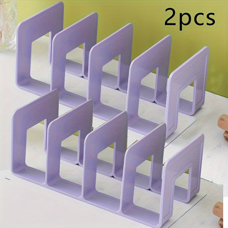 Heavy-Duty PP bokstöd med fyra fackdesign – Robust förvaringslösning för kontoret Carvallo