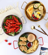 Royallure Rostfritt Stålkokkärl och Stekpanna med Dubbel Handtag Kökstallrik Carvallo