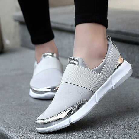 Kvinnors andningsbara slip-on-skor-Shoes for Women-Hemnix-Grått-35-Hemnix