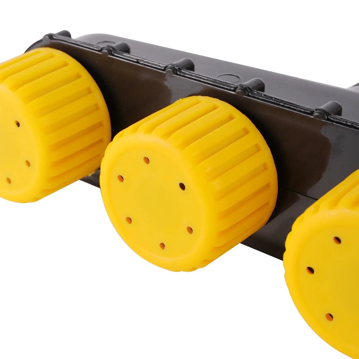 Carvallo Fördelare-Sprinkler | Högtrycksspruthuvud med 3–6 munstycken | För trädgårds- & jordbruksbevattning – Gul/ Svart Carvallo