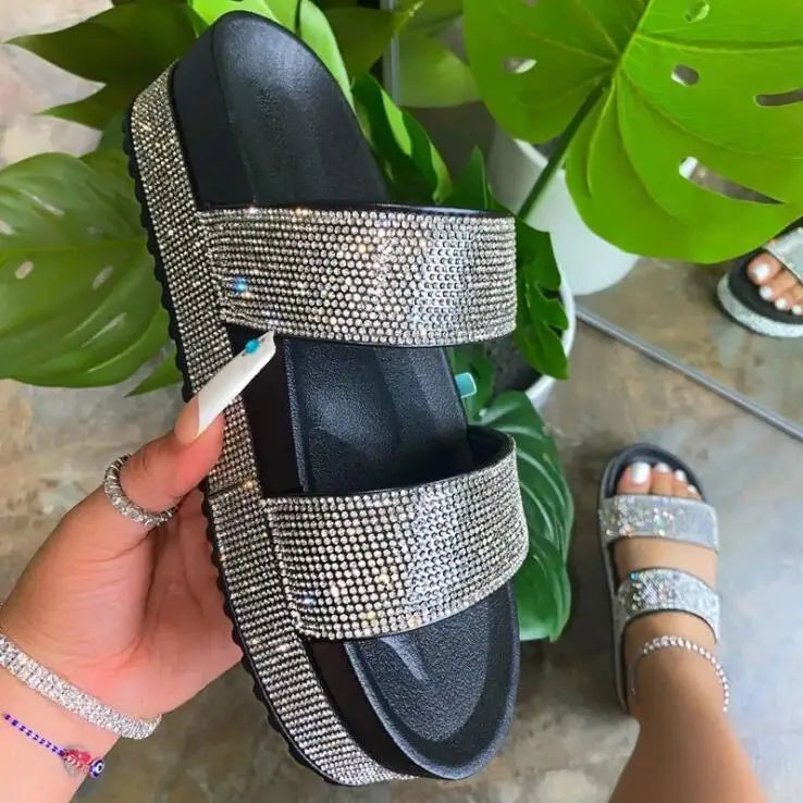 Glittersandaler för kvinnor-Shoes for Women-Hemnix-Hemnix