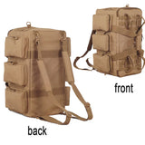 Carvallo 55L Ryggsäck | Militärt Molle-system | Extra mycket förvaring | Robust nylon – Svart/Khaki/Grön Carvallo