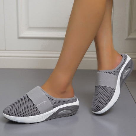 Luftkudde ortopediska skor - Bekväm, modern och lätt på foten-Shoes for Women-Hemnix-Mörkgrå-35-Hemnix