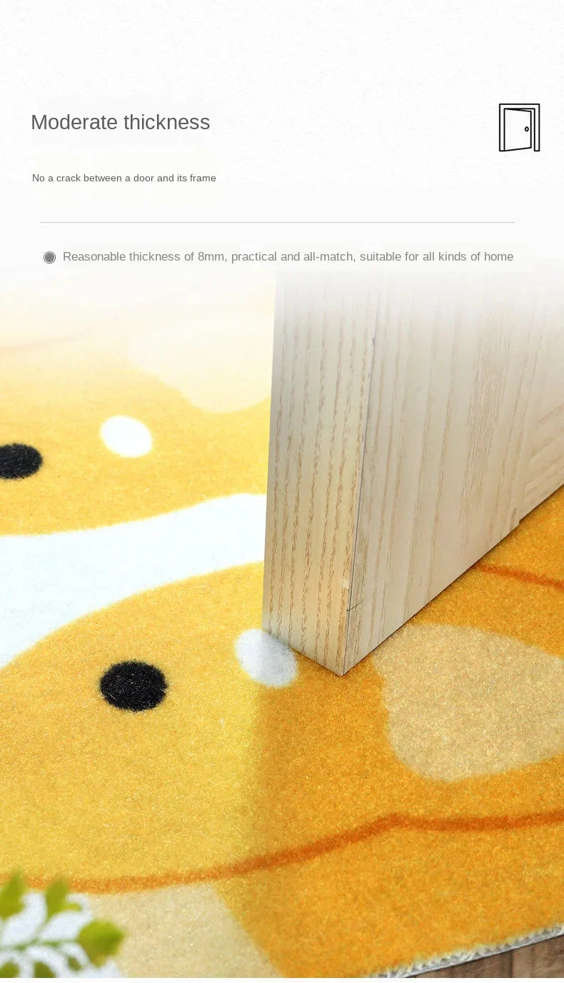 Söt djur halksäker matta – husdjursdesign för kök, badrum och hall Carvallo