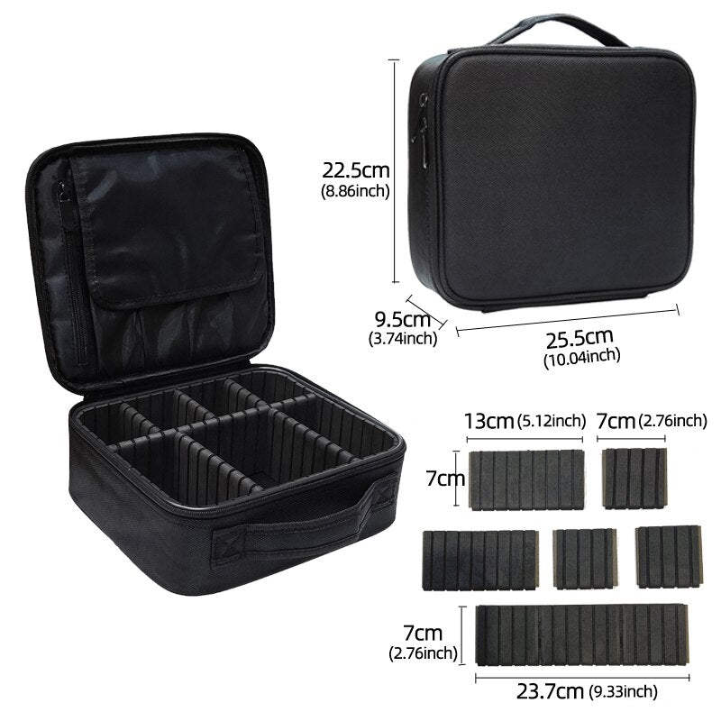 High-Capacity Kosmetisk Väska-Beauty-Hemnix-Svart (Oxford Cloth)-Hemnix