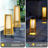 Solar LED Rattanlampa – Stor utomhusbelysning i oval design för trädgård och terrass Carvallo