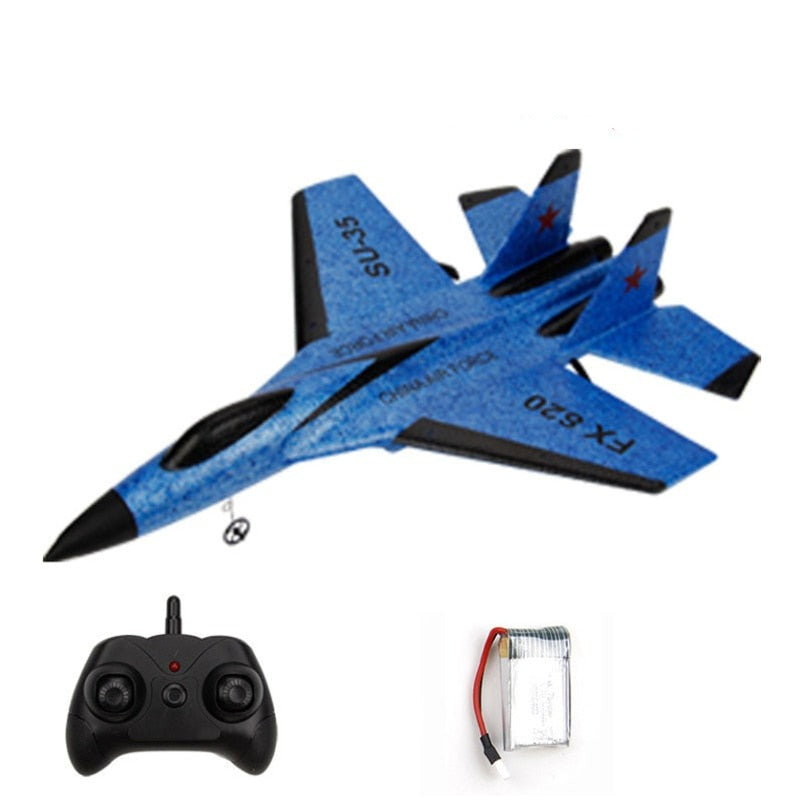 Fighter Glider Fjärrkontroll Plane-Gadgets-Hemnix-Blå - 1 batteri-Hemnix