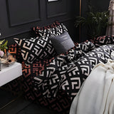 BlackBliss - Modernt Svart Sängklädesset Carvallo