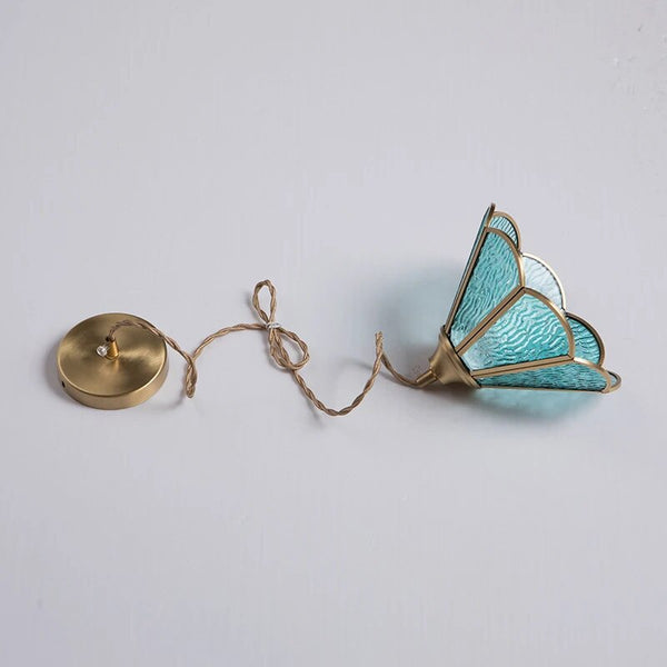 Klassisk Glasmålning Taklampa Carvallo