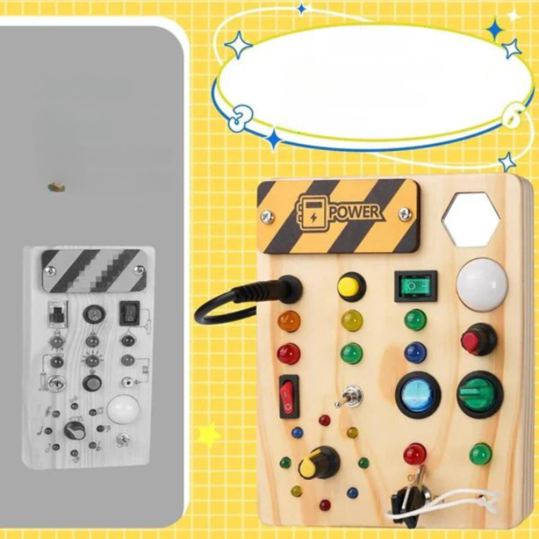 Trä Lärande Lektoy med Ljus och Brytare Carvallo