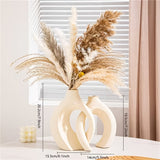 Carvallo – Luksuriösa Geometriska Vaser Set för Moderna Blomsterarrangemang Carvallo