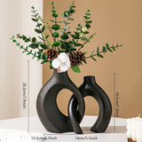 Carvallo – Luksuriösa Geometriska Vaser Set för Moderna Blomsterarrangemang Carvallo