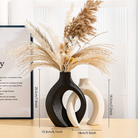 Carvallo – Luksuriösa Geometriska Vaser Set för Moderna Blomsterarrangemang Carvallo