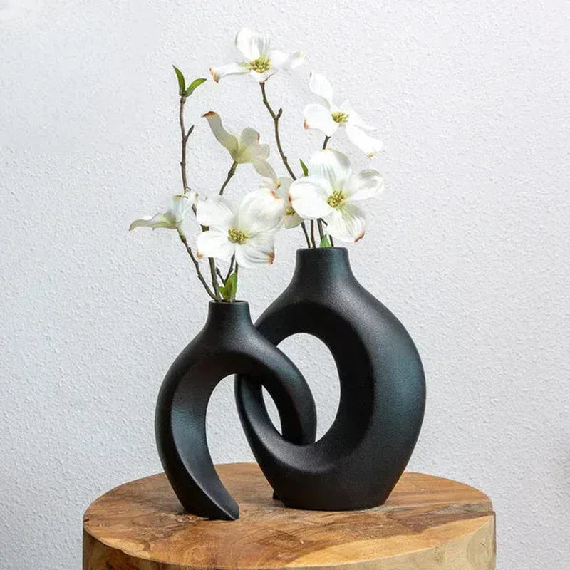 Carvallo – Konstnärlig Blomsterkruka med Vävdesign för Eleganta Blomsterarrangemang Carvallo