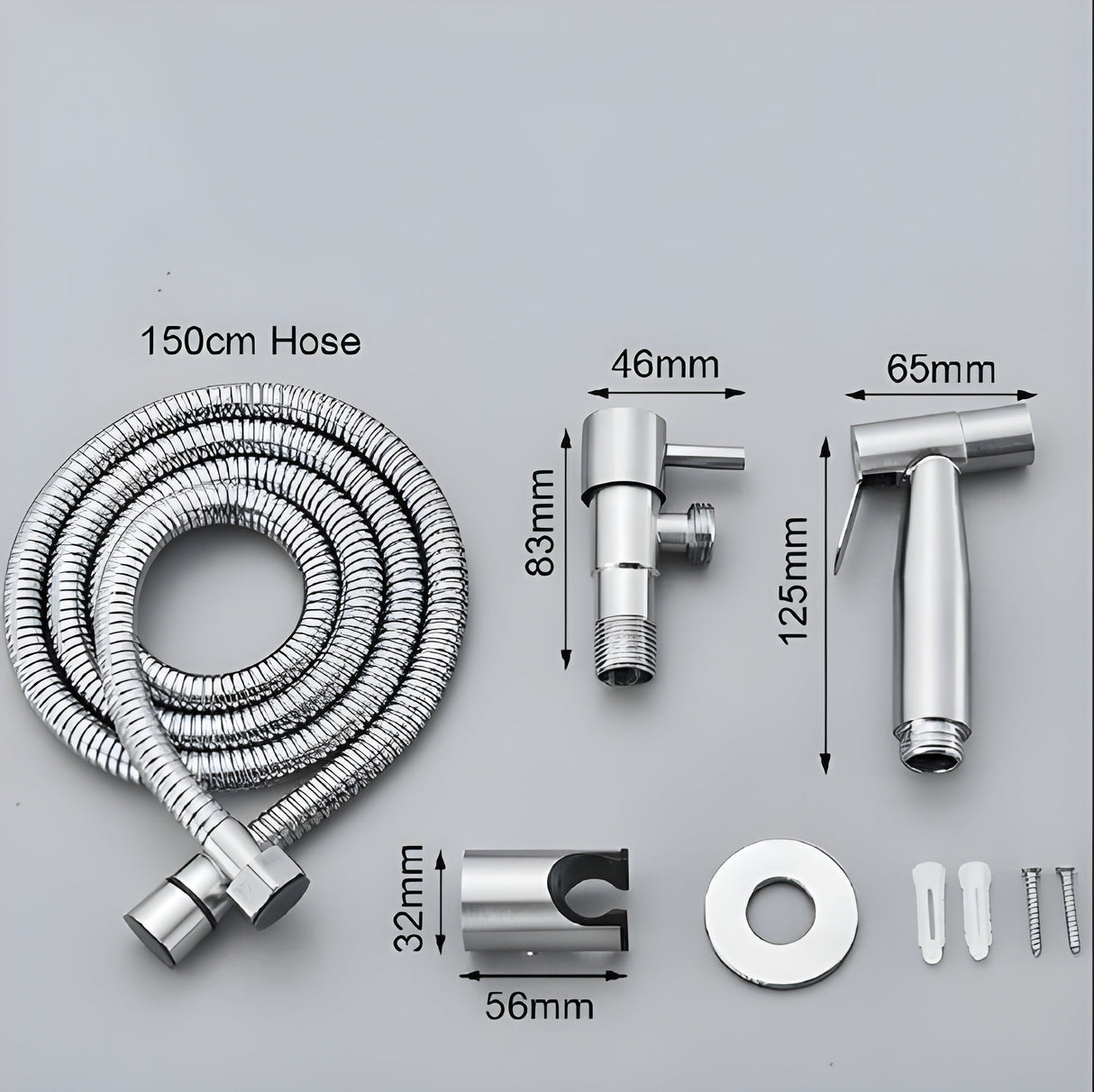 Bidet Handdusch i rostfritt stål – Mjuk och hygienisk rengöring Carvallo