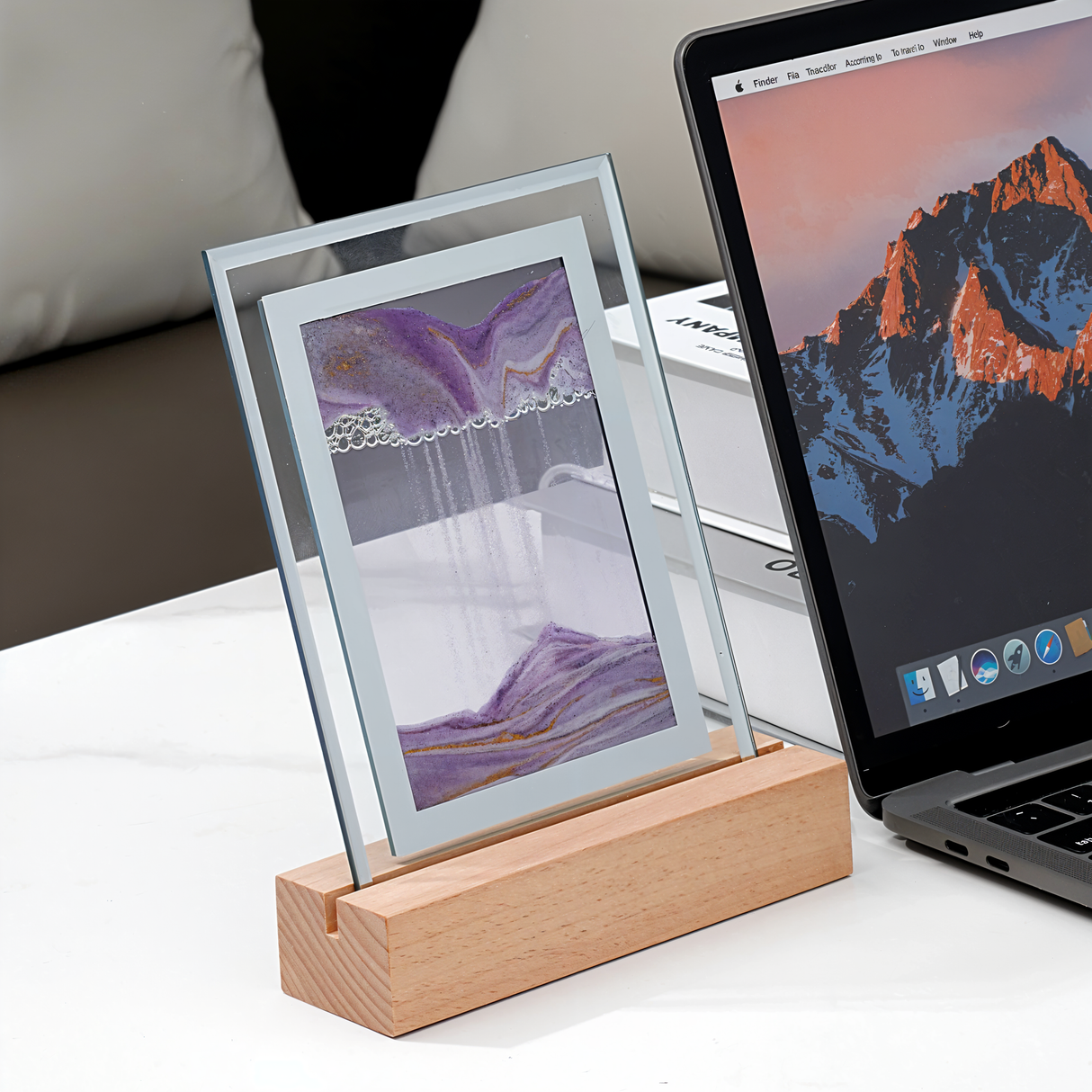 PeaceWave - Elegant sandflödeslampa för stressavlastning Carvallo