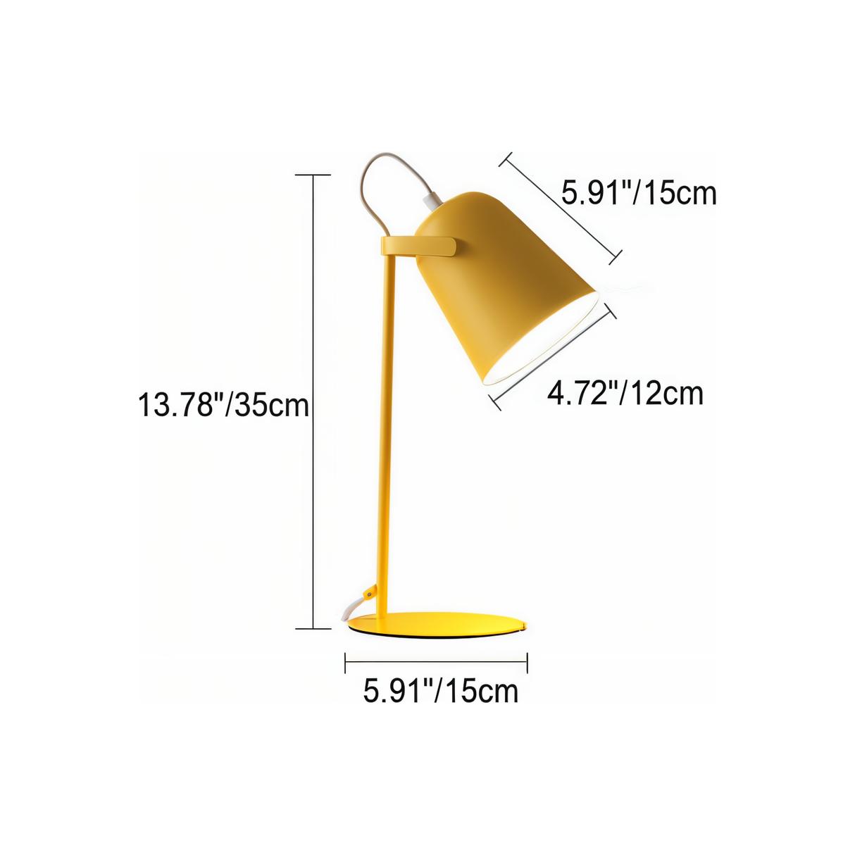 Nordisk LED Skrivbordslampa – Skonsamt Ljus med Ögonskydd för Skrivbord & Nattduksbord Carvallo