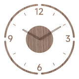 Silent Wall Clock | Clear Acrylic Face & Wood Frame | 12" or 14" | Tyst kvartsrörelse Carvallo