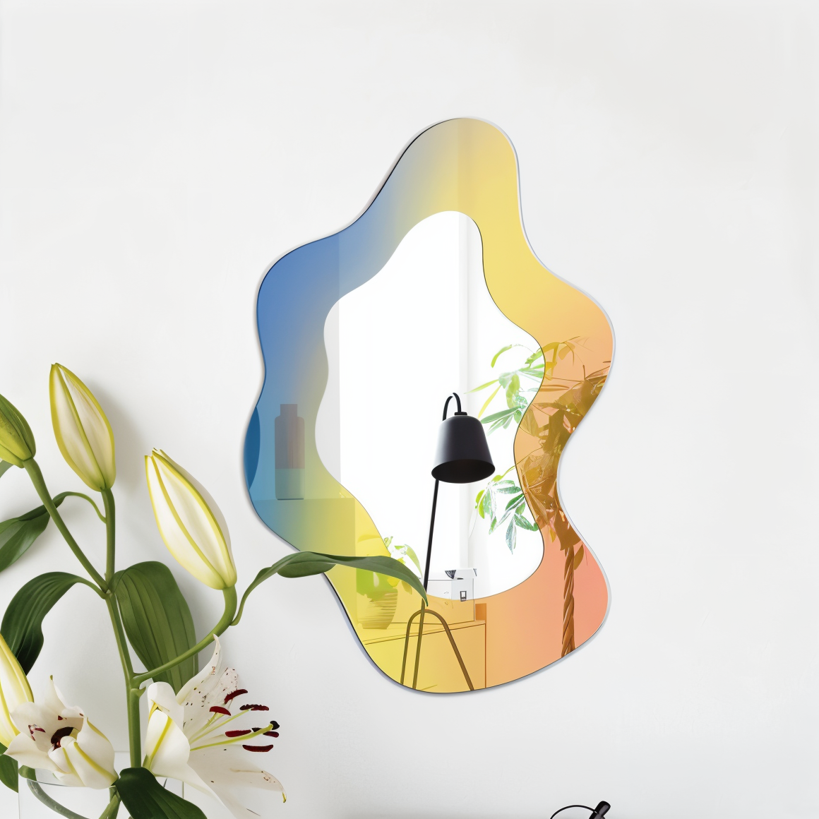 ReflectaForm – Geometrisk spegel med modern layout och konstnärliga vinklar Carvallo