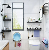 Carvallo – Platsbesparande väggmonterad stativ med stänger i flera nivåer och enkel installation Carvallo